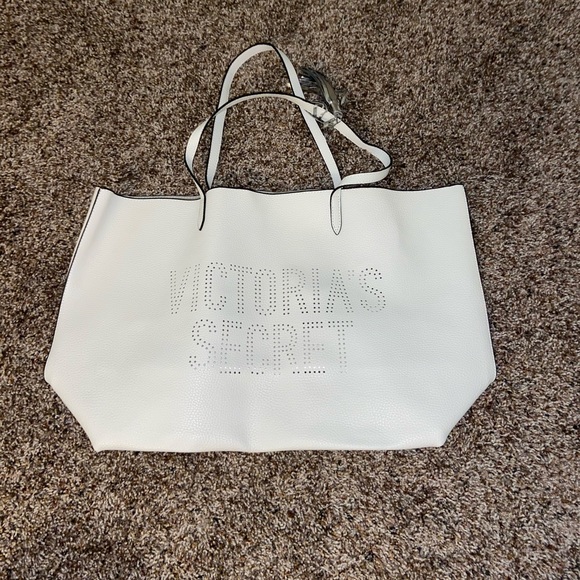 LAST CHANCE: white victorias secret tote bag - Picture 1 of 2